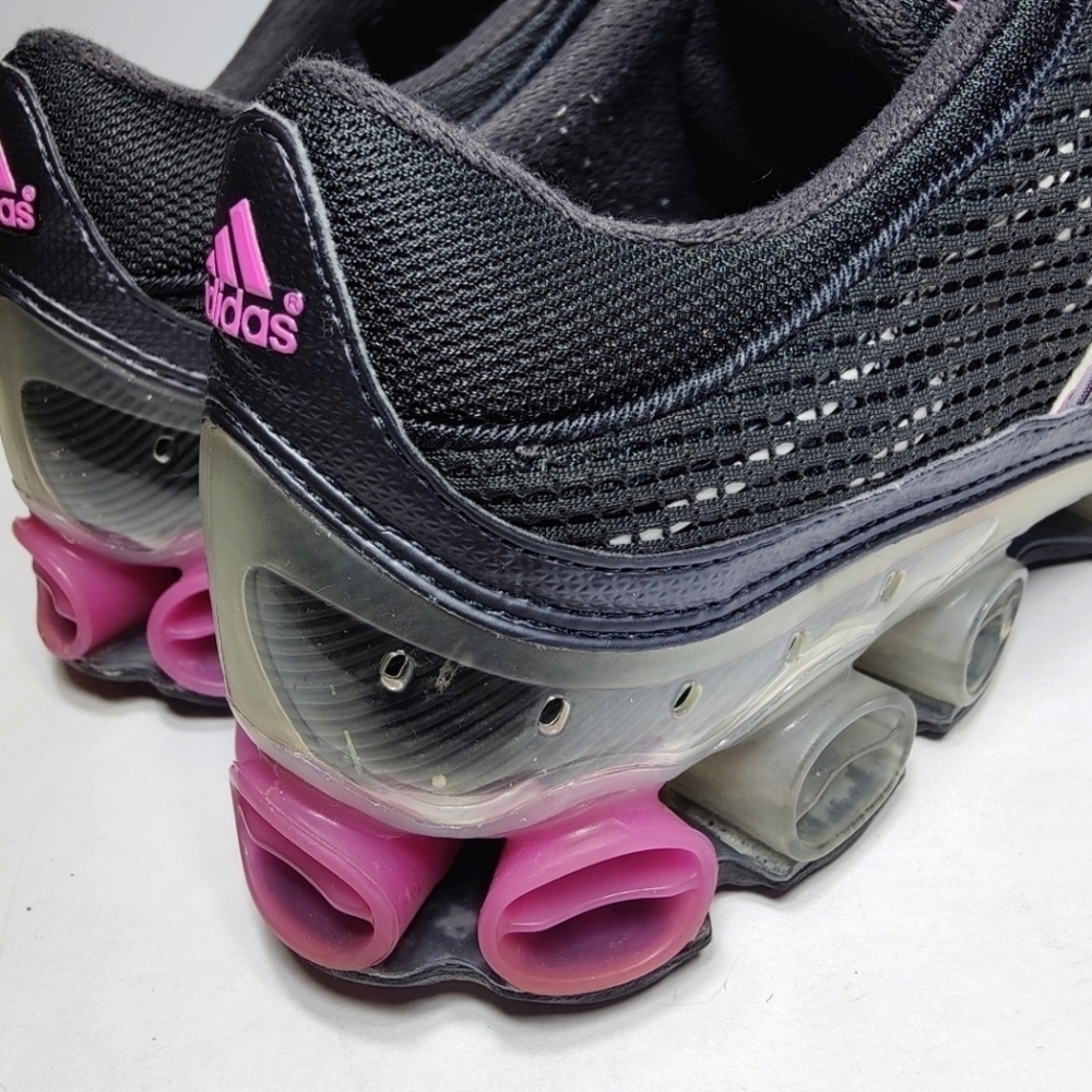 Adidas RARE Vintage Classic Mujer Microbounce Plus Gray Pink Shoe Sneakers Sz 11 - Picture 8 of 10